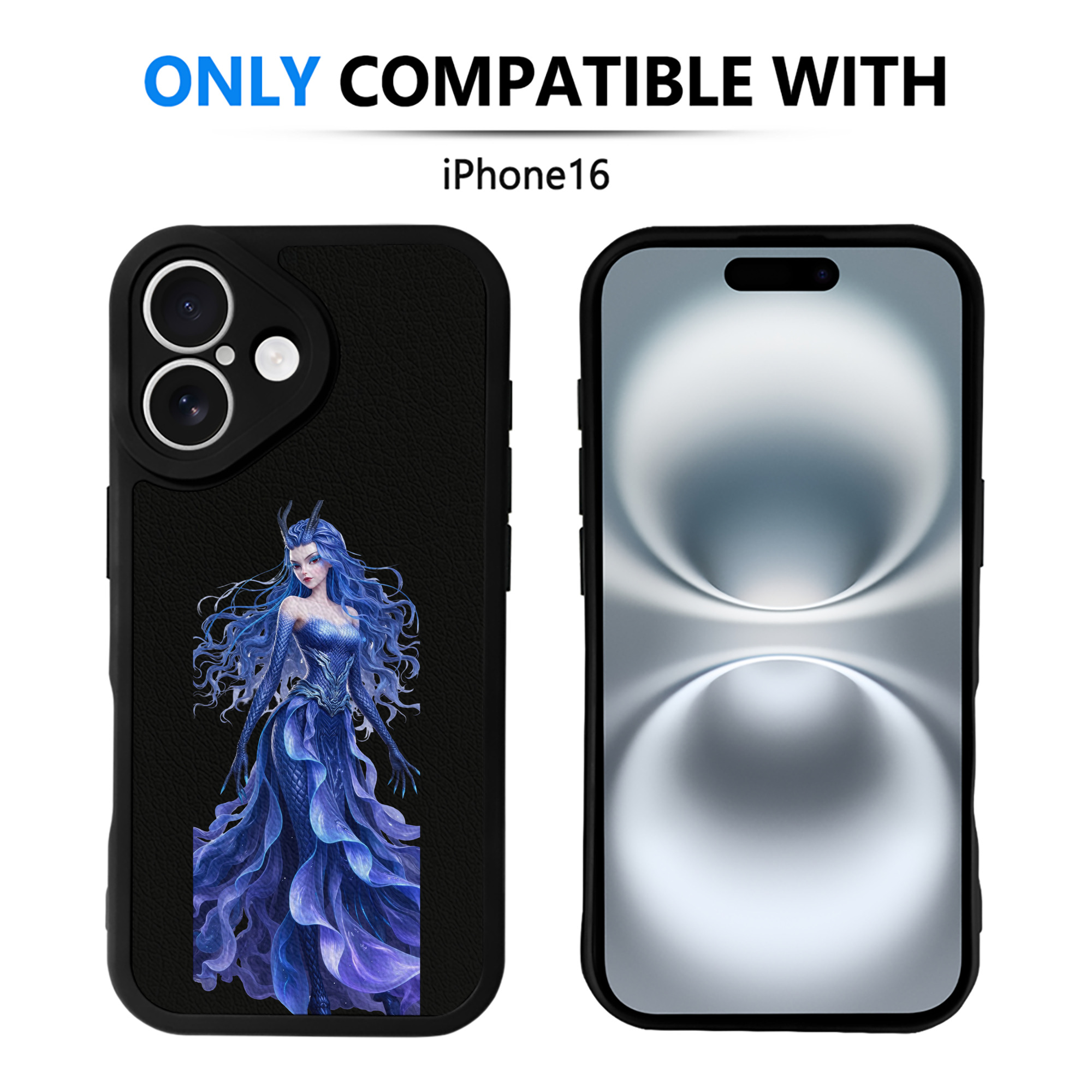 （画像用） Ne Zha 2 ナタ 魔童の大暴れ 【iPhone 16シリーズ対応】シリコンスマホケース（レザー調） 材質：シリコン